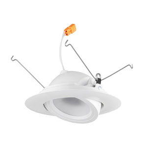 Juno Recessed Lighting 5RLA-927-6-N-WH 5" LED Retrofit Trim 2700K, 90 CRI 634 lumens, Narrow Flood, White Finish, Less Medium Base Socket Adapter
