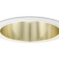 Juno Aculux Recessed Lighting 600G-WH 6" CFL Vertical Open Downlight Gold Alzak Reflector, White Trim