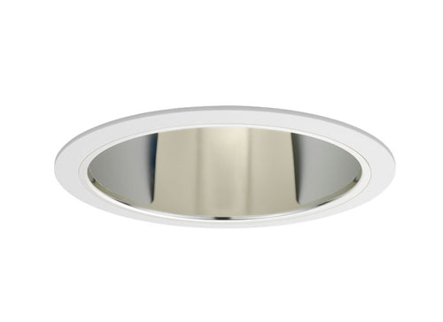 Juno Aculux Recessed Lighting 600G-WWD-WH 6" CFL Double Wall Wash Open Downlight Gold Alzak Reflector, White Trim