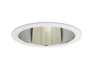 Juno Aculux Recessed Lighting 600G-WWD-WH 6" CFL Double Wall Wash Open Downlight Gold Alzak Reflector, White Trim