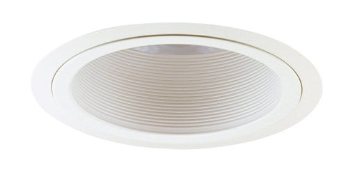 Juno Recessed Lighting 601W-WH 6" Fluorescent, Baffled Downlight Trim, White Baffle, White Trim