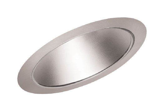 Juno Recessed Lighting 602HZ-SC (602 HZSC) 6" Line Voltage, Fluorescent, Super Slope Ceiling Reflector Cone Trim, Haze Reflector, Satin Chrome Trim