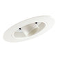 Juno Recessed Lighting 606W-WH (606 WWH) 6" Line Voltage, Super Slope Ceiling Cylinder Spotlight Trim, White Baffle, White Trim