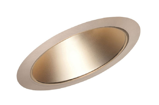 Juno Recessed Lighting 620WHZ-ABZ (620 WHZABZ) 6" LED Slope Ceiling Reflector Cone Trim, Wheat Haze Reflector, Classic Aged Bronze Trim