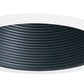 Juno Aculux Recessed Lighting 635B-WH 5-5/8" Low Voltage Angle-Cut,  Black Baffle, White Trim