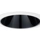 Juno Aculux Recessed Lighting 638B-WH 5-5/8" Low Voltage Angle-Cut Cone, Black Alzak Reflector, White Trim