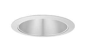 Juno Aculux Recessed Lighting 638HZ-SC 5-5/8" Low Voltage Angle-Cut Cone, Haze Alzak Reflector, Satin Chrome Trim