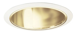 Juno Recessed Lighting 662G-WH 6" Line Voltage, Multiplier Trim with Kicker Wall Wash, Haze Reflector, White Trim