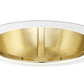 Juno Aculux Recessed Lighting 664G-WH 6" Line Voltage Corner Wall Wash, Gold Alzak Reflector, White Trim