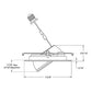 Juno 6RLA G2 06LM 27K 90CRI WFL 120 FRPC WH Recessed Lighting Adjustable 6" LED Retrofit Trim 2700K, 90 CRI 750 lumens, Wide Flood, White Finish, Less Medium Base Socket Adapter