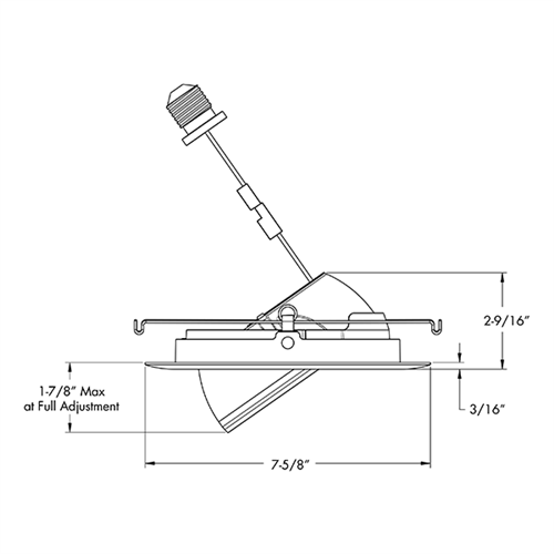 Juno Recessed Lighting 6RLAG2-930-6-W-WH Downlight 6" LED Retrofit Trim 3000K, 90 CRI 750 lumens, Wide Flood, White Finish, Less Medium Base Socket Adapter
