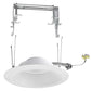 Juno 6RLC 09LM 30K 80CRI 120 FRPC WWH Recessed Lighting 6" LED Retrofit Trim 3000K, 900 Lumens, 80 CRI, White Finish