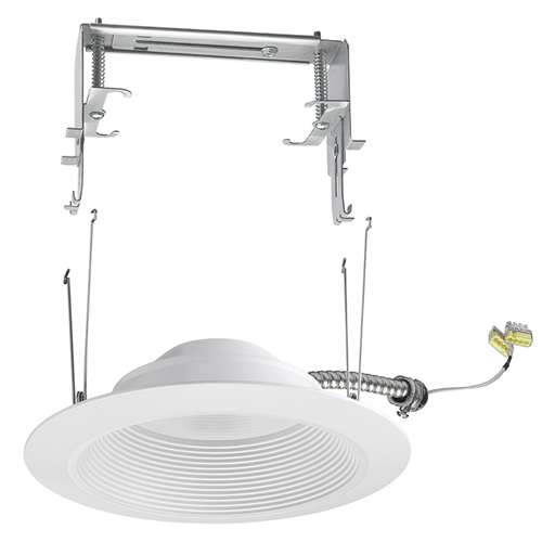 Juno 6RLC 09LM 35K 80CRI 120 FRPC WWH Recessed Lighting 6" LED Retrofit Trim 3500K, 900 Lumens, 80 CRI, White Finish