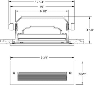 Juno Step Light  838LED 13W 30K 120 WH Outdoor 3000K LED Color Temperature, White Trim