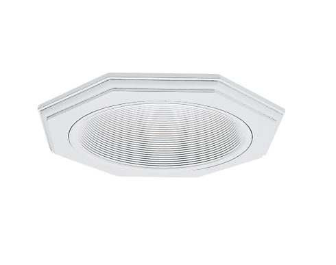 Juno Recessed Lighting 9024W-WH (9024 WWH) 6" LED, Line Voltage, Octagonal Baffle Trim, White Trim