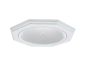 Juno Recessed Lighting 9024W-WH (9024 WWH) 6" LED, Line Voltage, Octagonal Baffle Trim, White Trim