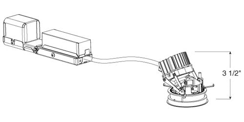 Juno Aculux AX2 AR G2 12LM 27K 90CRI 35D ZT MVOLT Recessed Lighting 2 inch LED Round Remodel Adjustable Housing, 1200 Lumens, 2700K Color Temperature, 90 CRI, Flood Beam, 0-10V Dimming, 1% Dim, 120-277V