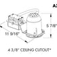 Juno Aculux AX3 AR 12LM 30K 80CRI 24D ECOS2 120 Recessed Lighting 3 inch non IC LED Remodel Adjustable Housing, 1200 Lumens, 4000K Color Temperature, 80 CRI, 24 Degree Narrow Flood, Lutron Hi-Lume A Series 2-Wire, 120V