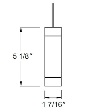 Juno DLMP QJ CYL 78IN 30K 80CRI BZ BZC WHA Track Lighting Decorative Cylinder LED Mini Pendant, Quick Jack Adapter Mounting, 70 Inch, 3000K Color Temperature, 80 CRI, Bronze Finish, Bronze Cordset Finish, White Adapter Finish