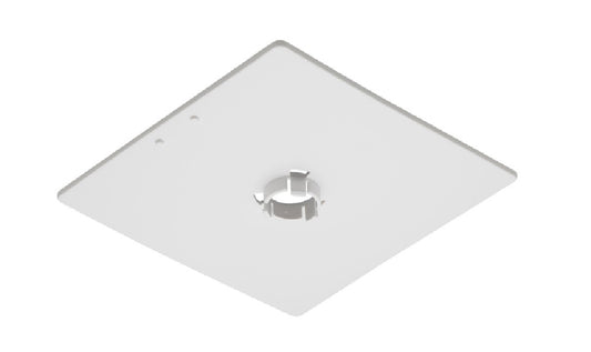 Juno HD Commercial Track Lighting GES15-WH (GES15 WH) 277V 2-Circuit/2-Neutral, TEK/HTEK Outlet Box Cover, White Color