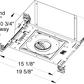 Juno Aculux Recessed Lighting IC13N (IC13N) 3-1/4 inch Line Voltage New Construction IC Square Adjustable Housing