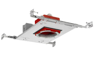 Juno IC1AJBPF 06LM MVOLT ZT1 Recessed Lighting 4" IC LED Fire-Rated Red Series New Construction Adjustable Housing, 600 Lumens, Multi-Volt (120-277), 0-10V, 1% Dim