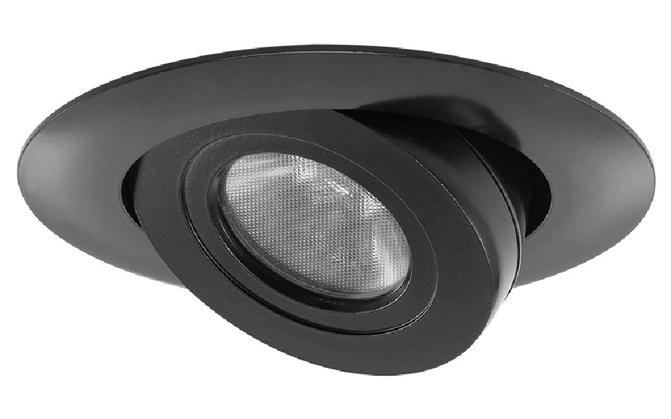 Juno 440LED G4 06LM 40K 90CRI BL Recessed Lighting 4" LED Adjustable Module, 600 Lumens, 4100K Color Temperature with Black Gimbal Trim
