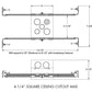Juno Recessed Lighting IC1JB 4" IC New Construction Junction Box Housing  for Use in Fire Rated Ceilings