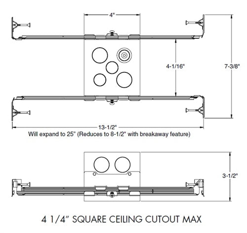 Juno Recessed Lighting IC1JB 4" IC New Construction Junction Box Housing  for Use in Fire Rated Ceilings