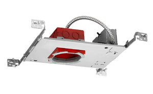 Juno IC1JBPF 10LM MVOLT ZT10 Recessed Lighting 4" IC LED Fire-Rated Red Series New Construction Housing, 1000 Lumens, 120-277V, 0-10V, 10% Dim