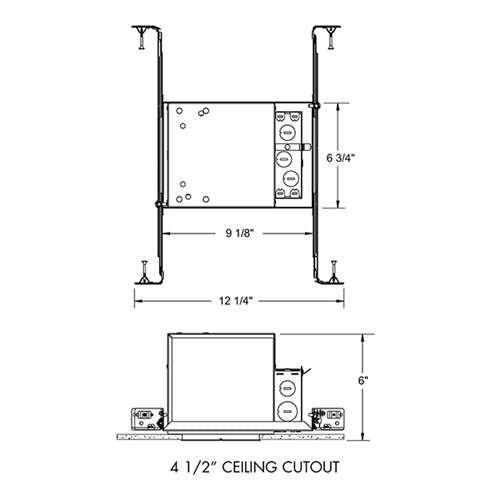 Juno IC1LED WD G4 09LM 30K 90CRI 120 FRPC Recessed Lighting 4" IC WarmDim LED New Construction Housing, 900 Lumens, 3000K Color Temperature, Dedicated Driver 120V