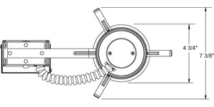 Juno Recessed Lighting IC1RALEDG4-6-U 4" LED Adjustable Remodel IC Type Recessed Housing, Universal Driver 120-277V 0-10V Dimmable