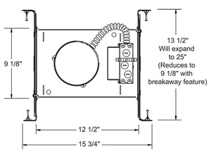 Juno Recessed Lighting IC20LEDG4-27K-U 5" LED IC Type New Construction Housing 600 Lumens, 2700K Color Temperature, Universal Driver 120-277V