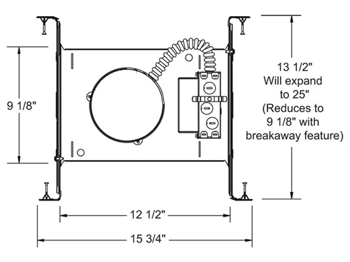 Juno Recessed Lighting IC20LEDG4-41K-U 5" LED IC Type New Construction Housing 600 Lumens, 4100K Color Temperature, Universal Driver 120-277V