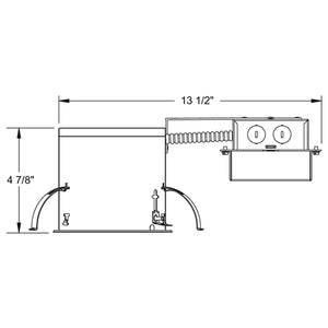 Juno Recessed Lighting IC20RLEDG4-3K-1 5" LED IC Type Remodel Housing 600 Lumens, 3000K Color Temperature, Dedicated Driver 120V