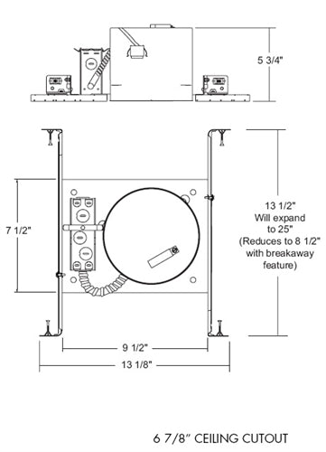 Juno Recessed Lighting IC21 (IC21) 6" Line Voltage IC type Shallow Housing