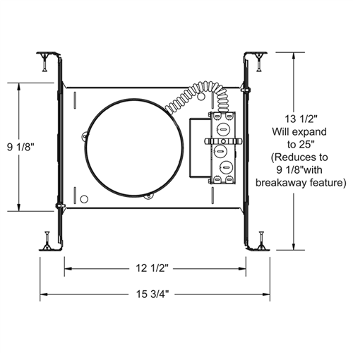 Juno Recessed Lighting IC22LEDG4-3K-U 6" LED IC Type New Construction Housing 600 Lumens, 3000K Color Temperature, Universal Driver 120-277V