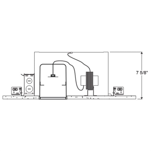 Juno Recessed Lighting IC44NG (IC44N G) 4" Low Voltage IC type New Construction Housing with Air-Loc Gasket