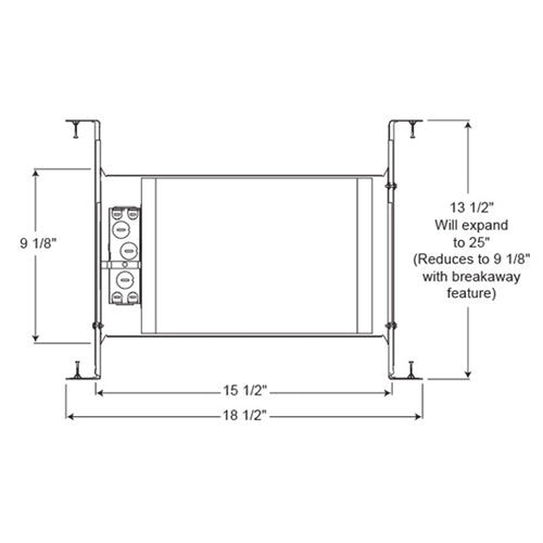 Juno Recessed Lighting IC44NG (IC44N G) 4" Low Voltage IC type New Construction Housing with Air-Loc Gasket
