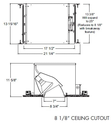 Juno Aculux IC73  Recessed Lighting 7 inch Line Voltage IC Adjustable Open Aperture, 100 Watts PAR38