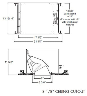 Juno Aculux IC73  Recessed Lighting 7 inch Line Voltage IC Adjustable Open Aperture, 100 Watts PAR38