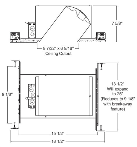Juno Recessed Lighting IC928 (IC928) 6" Super Slope Line Voltage IC type Housing