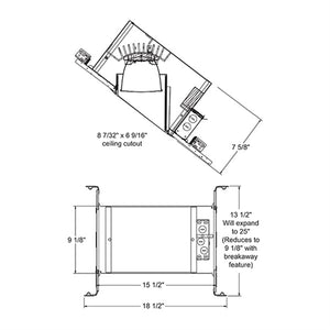 Juno Recessed Lighting IC928LED G4 09LM 40K 90CRI MVOLT EZ10 6" Super Slope LED New Construction IC Type Recessed Housing, Universal Driver 120-277V, eldoLED 0-10V, 10% Dim, 900 Lumens, 4100K Color Temperature