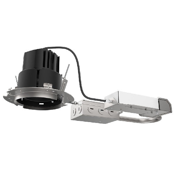 Juno Aculux INIT3 DR 12LM 30K 80CRI 18D ECOS2 120 Recessed Lighting 3" Non IC Remodel Housing, 1200 Lumens, 3000K Color Temperature, 80 CRI, 18 Degree Beam, Lutron Hi-Lume 2-Wire, 120V