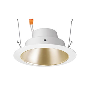 Juno J6RL G4N DC 06LM 35K 90CRI 120 FRPC WHZWH Recessed Lighting 6" Gen 4 Retrofit LED Downlight Trim Module 600 Lumens, 3500K Color Temperature, Wheat Haze Cone, Less Medium Base Socket Adapter