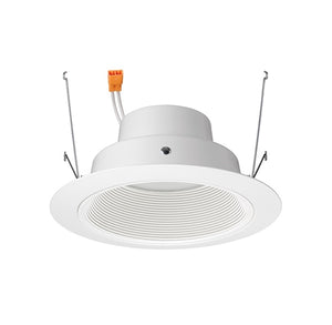 Juno J6RL G4N DB 06LM 40K 90CRI 120 FRPC WWH Recessed Lighting 6" Gen 4 Retrofit LED Downlight Trim Module 600 Lumens, 4100K Color Temperature, White Baffle, Less Medium Base Socket Adapter