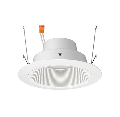Juno J6RL G4N DB 09LM 27K 90CRI 120 FRPC WWH Recessed Lighting 6" Gen 4 Retrofit LED Downlight Trim Module 900 Lumens, 2700K color Temperature, White Baffle, White Trim, Less Medium Base Socket Adapter