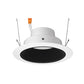 Juno J6RL G4N DB 09LM 40K 90CRI 120 FRPC BWH Recessed Lighting 6" Gen 4 Retrofit LED Downlight Trim Module 900 Lumens, 4100K color Temperature, Black Baffle, White Trim, Less Medium Base Socket Adapter