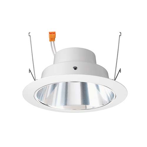 Juno J6RL G4 DC 09LM 27K 90CRI 120 FRPC CWH Recessed Lighting 6" Gen 4 Retrofit LED Downlight Trim Module 900 Lumens, 2700K color Temperature, Clear Cone, White Trim, Less Medium Base Socket Adapter