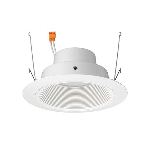 Juno J6RL G4 DC 09LM 27K 90CRI 120 FRPC WWH Recessed Lighting 6" Gen 4 Retrofit LED Downlight Trim Module 900 Lumens, 2700K color Temperature, White Cone, White Trim, Less Medium Base Socket Adapter